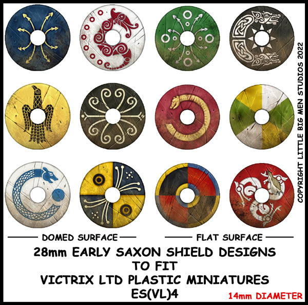 Early Saxon Shield Designs 4 - Little Big Men Studios