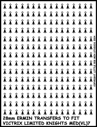 Ermin Device Ermin Symbols - Medieval Shield Transfers 7 - Little Big Men Studios